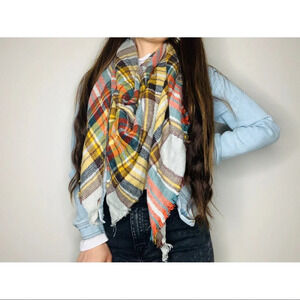 Plaid Fall Weather Scarf